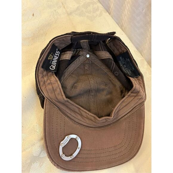 Guinness baseball cap hat bottle opener rn#115665 brown plaid - Picture 5 of 8